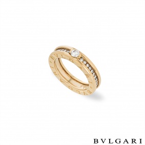 Bvlgari Yellow Gold Diamond B.Zero1 Ring 0.30ct F/VVS2 Bvlgari Yellow Gold Diamond B.Zero1 Ring 0.30ct F/VVS2